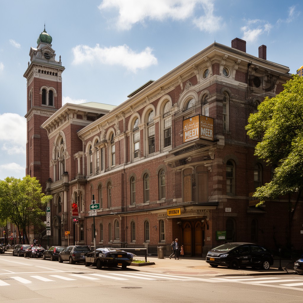 AI-generated illustration of Plymouth Church, Brooklyn