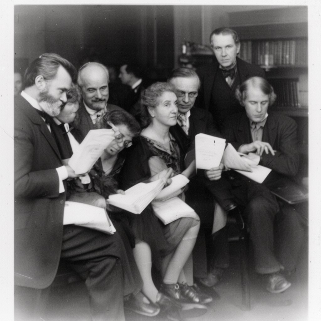 AI-generated illustration of Beecher–Tilton scandal
