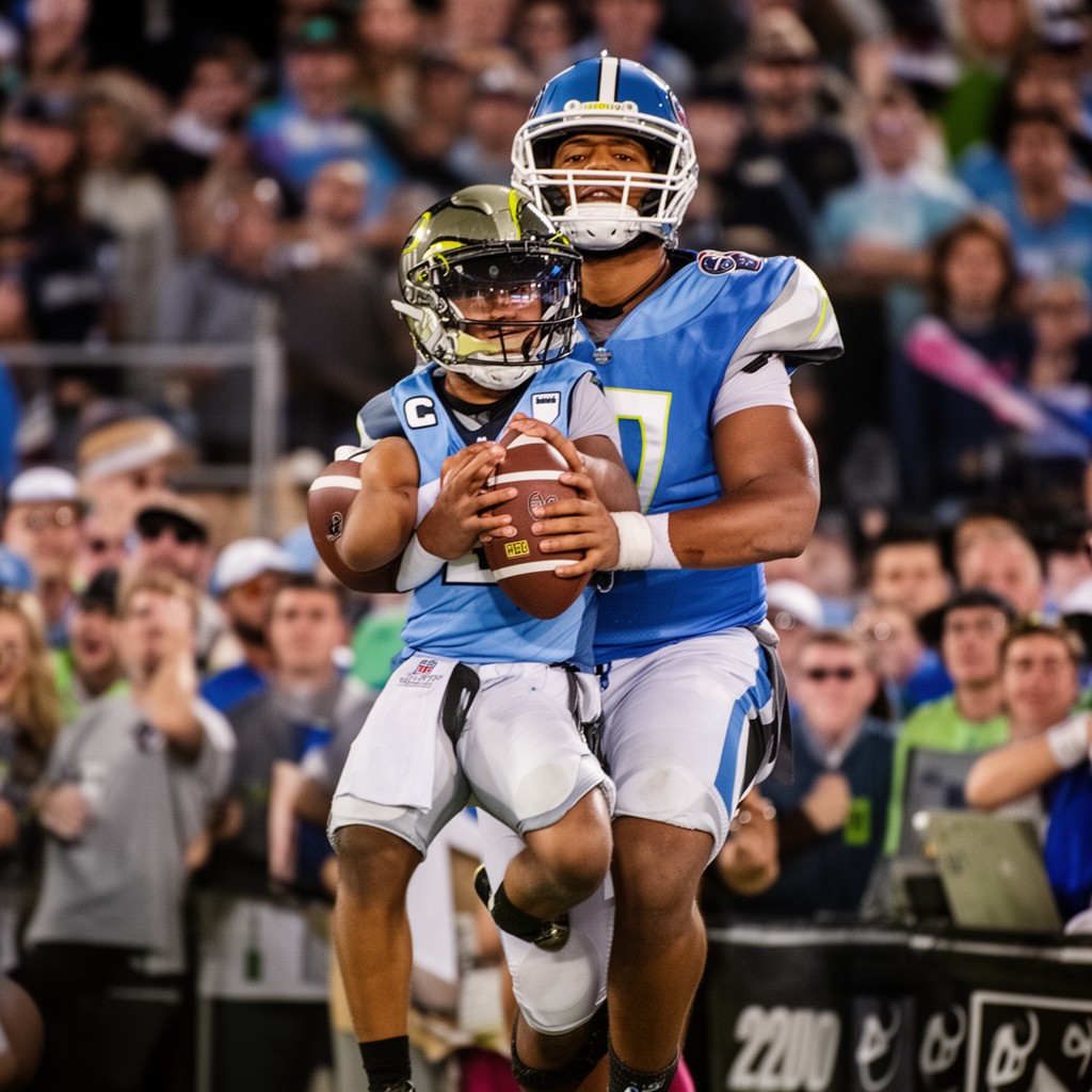 AI-generated illustration of Marcus Mariota