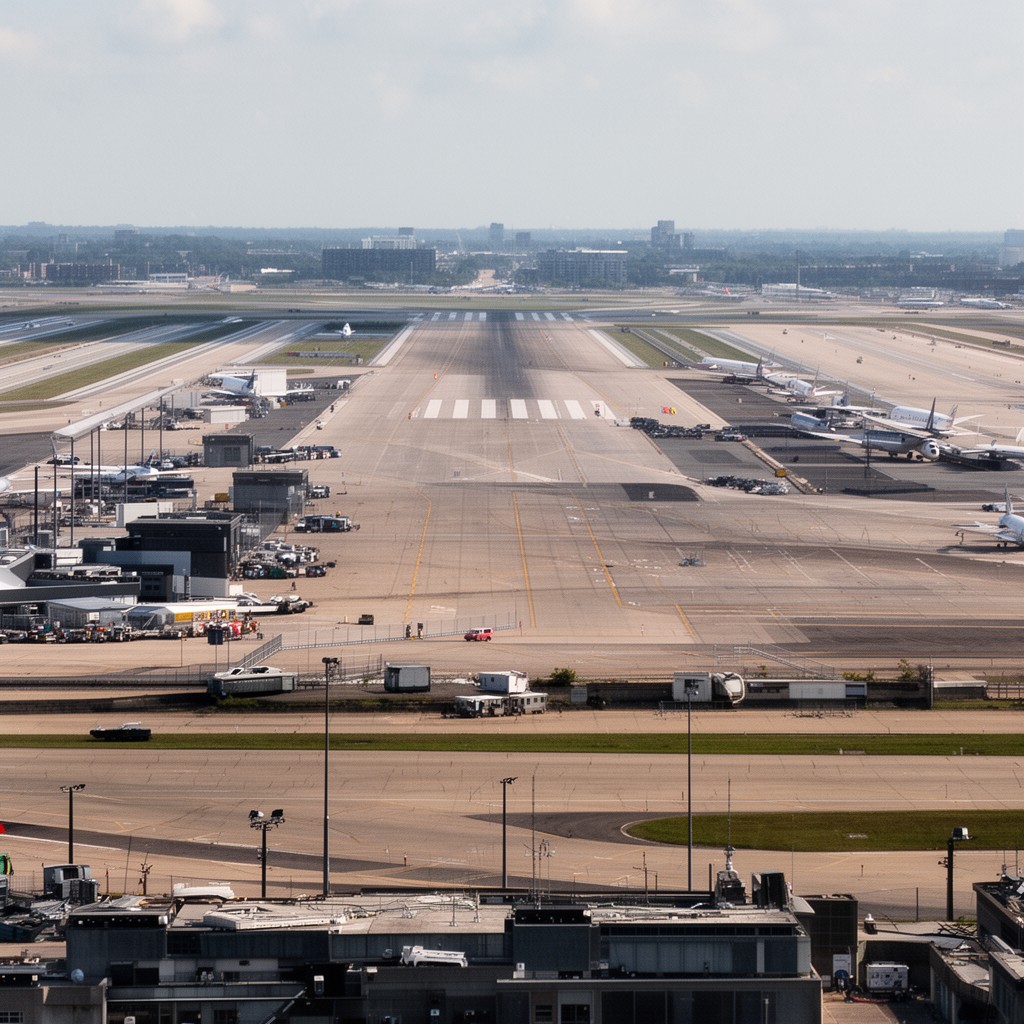 AI-generated illustration of Runway 4L/22R