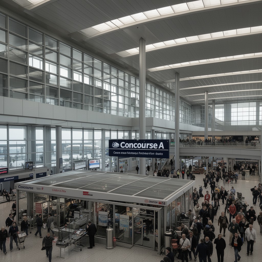 AI-generated illustration of Concourse A