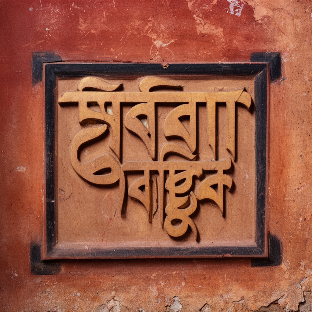 AI-generated illustration of Tibetan script