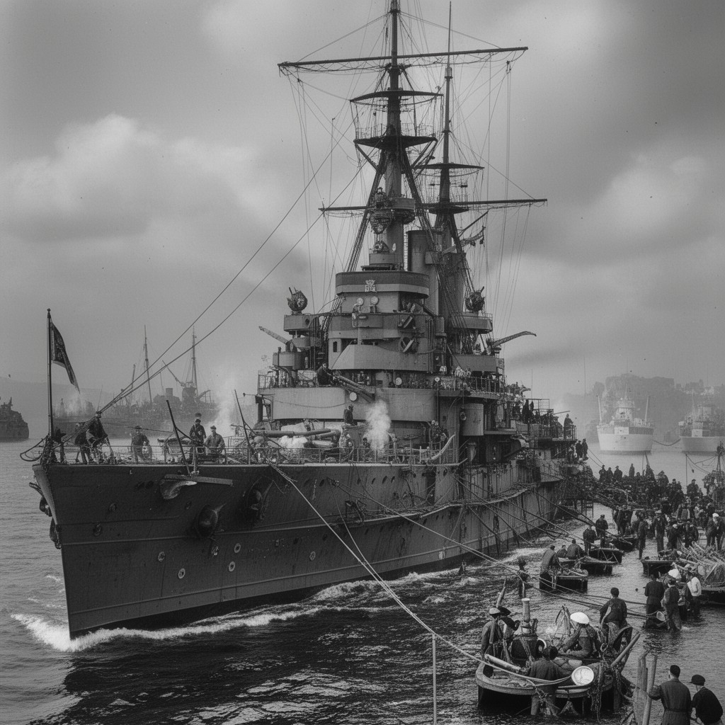 AI-generated illustration of Imperial Russian Navy