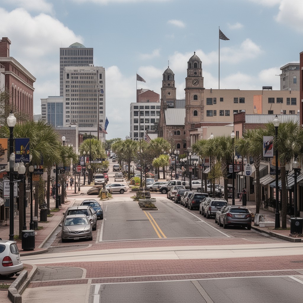 AI-generated illustration of The City of Five Flags
