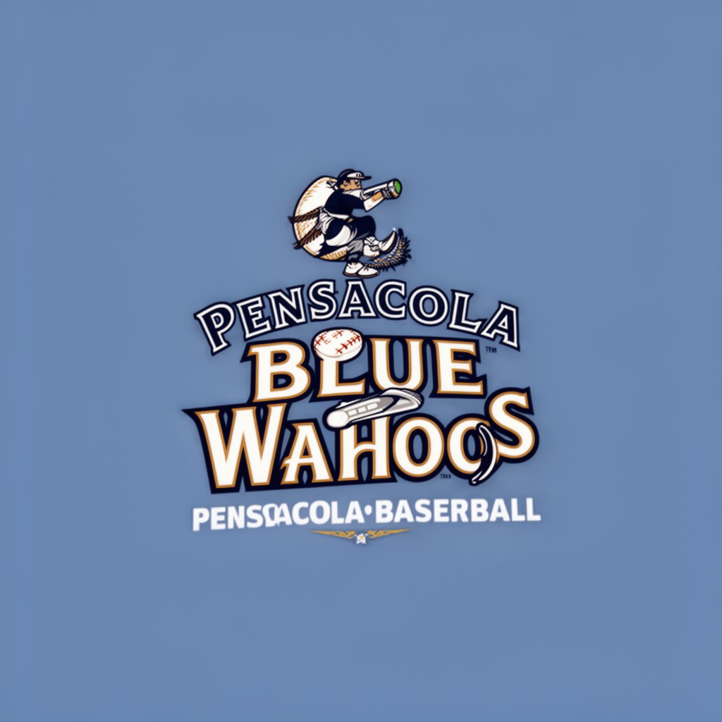 AI-generated illustration of Pensacola Blue Wahoos