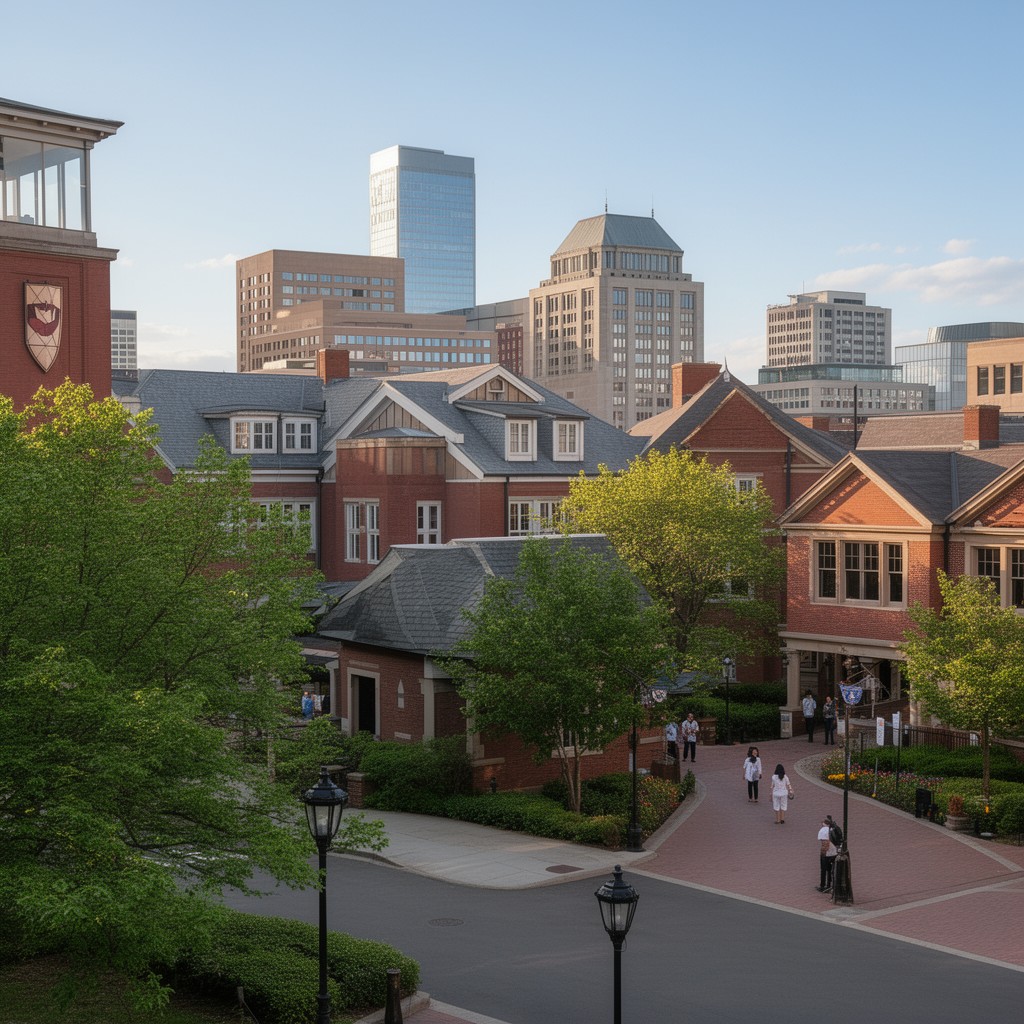 AI-generated illustration of University of Southern Maine (Portland campus)