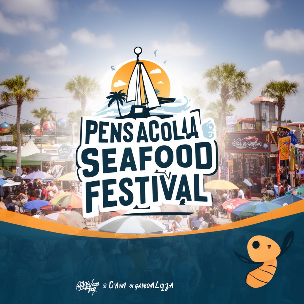 AI-generated illustration of Pensacola Seafood Festival