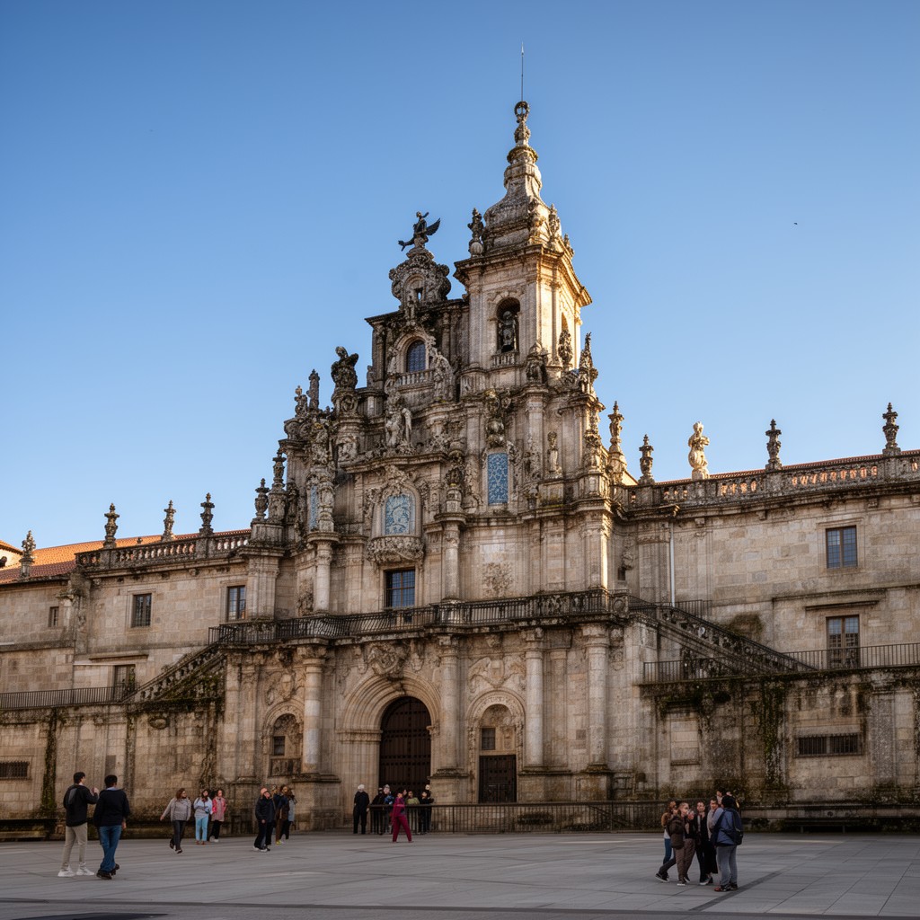 AI-generated illustration of University of Santiago de Compostela
