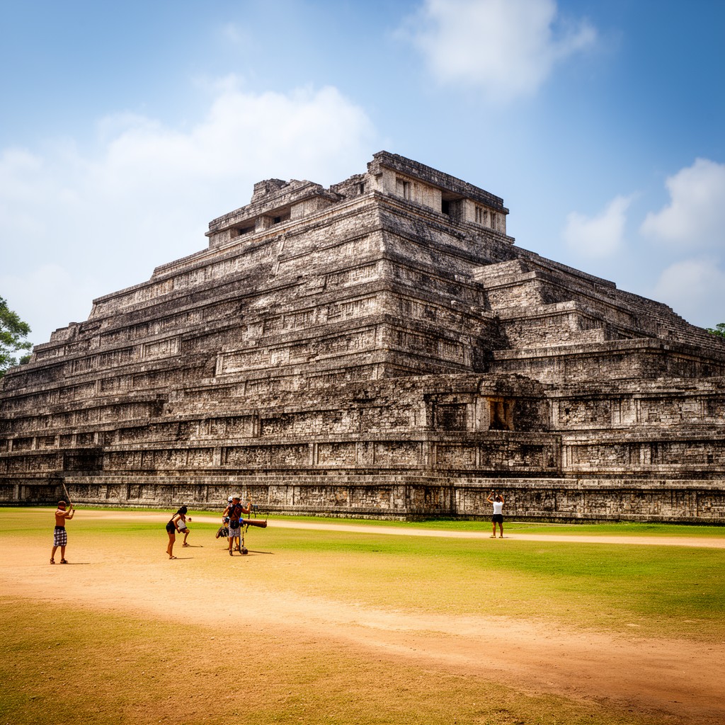 AI-generated illustration of El Tajín