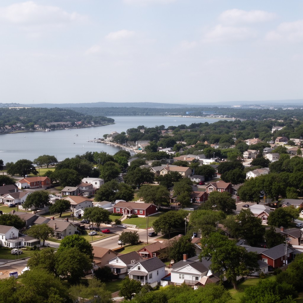 AI-generated illustration of Town of Lake Dallas, Texas