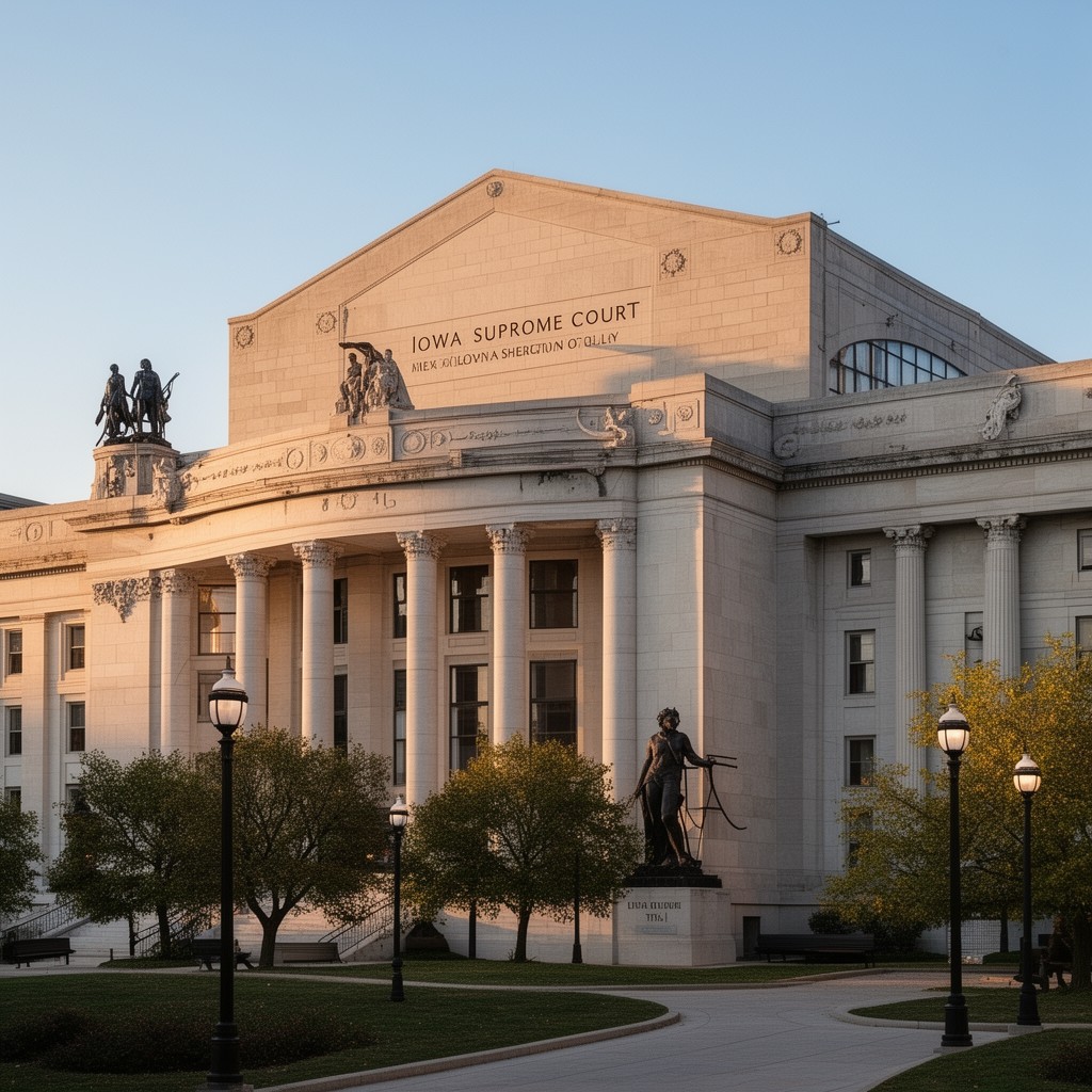 AI-generated illustration of Iowa Supreme Court