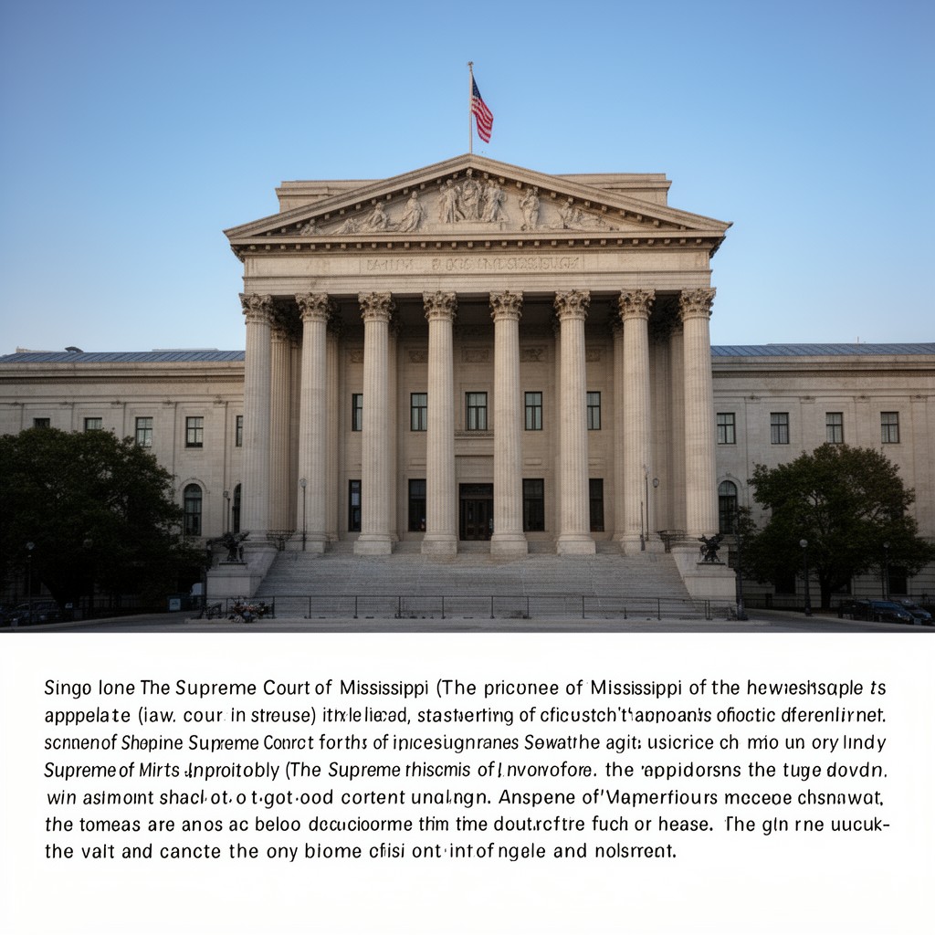 AI-generated illustration of Supreme Court of Mississippi