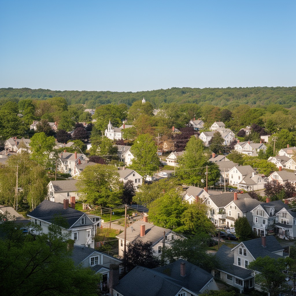 AI-generated illustration of Chelmsford, Massachusetts
