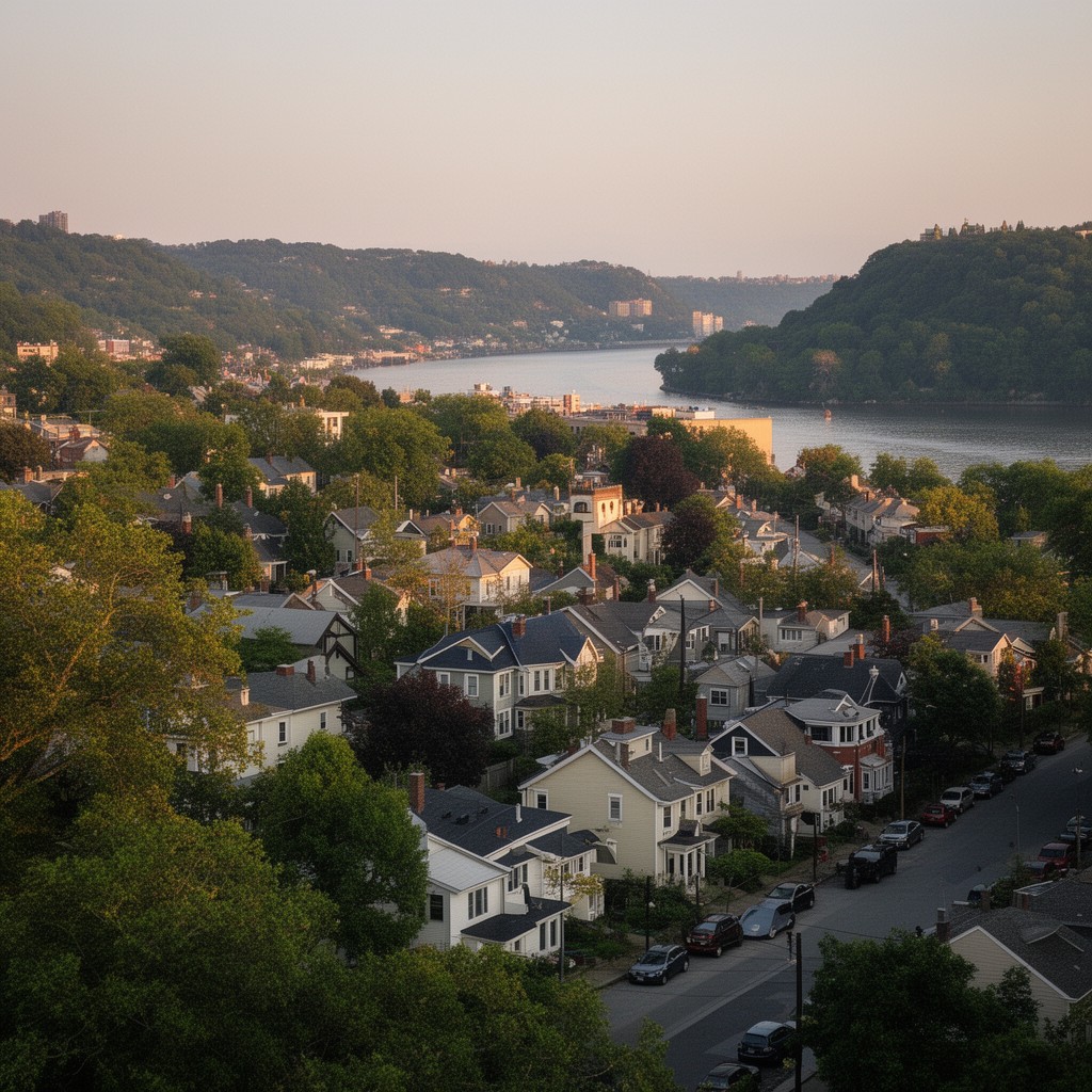 AI-generated illustration of Dobbs Ferry, New York