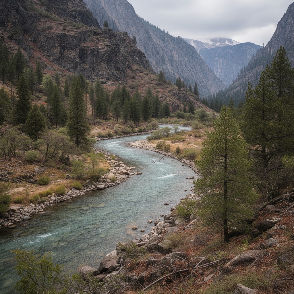 AI-generated illustration of Kings River