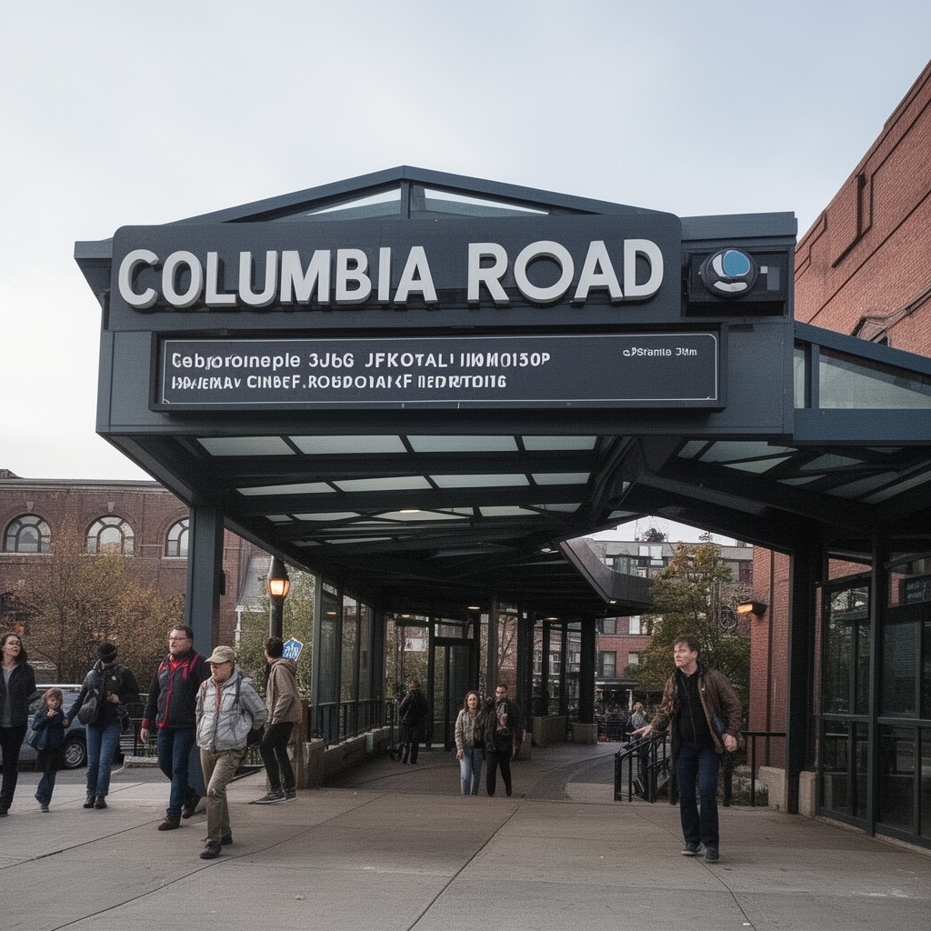 AI-generated illustration of Columbia Road