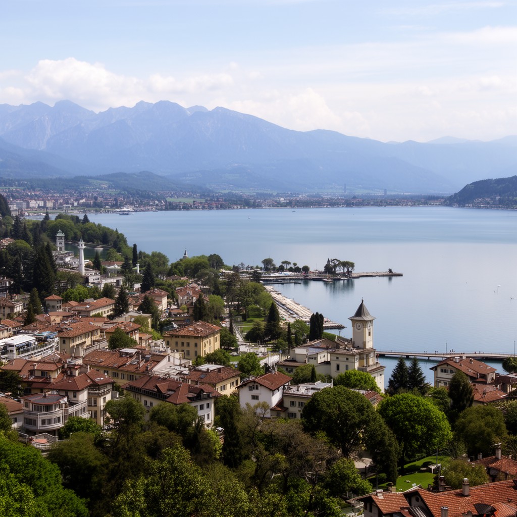 AI-generated illustration of Thonon-les-Bains
