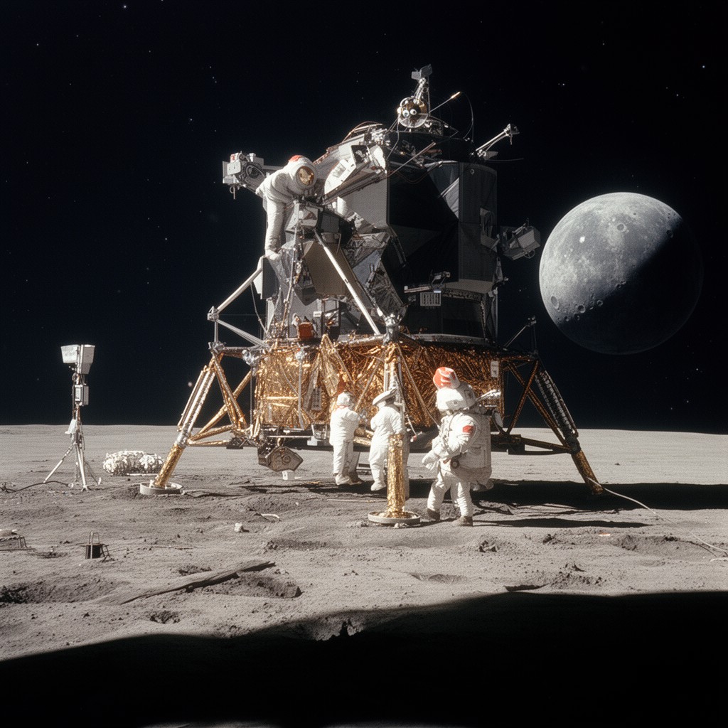 AI-generated illustration of Apollo program