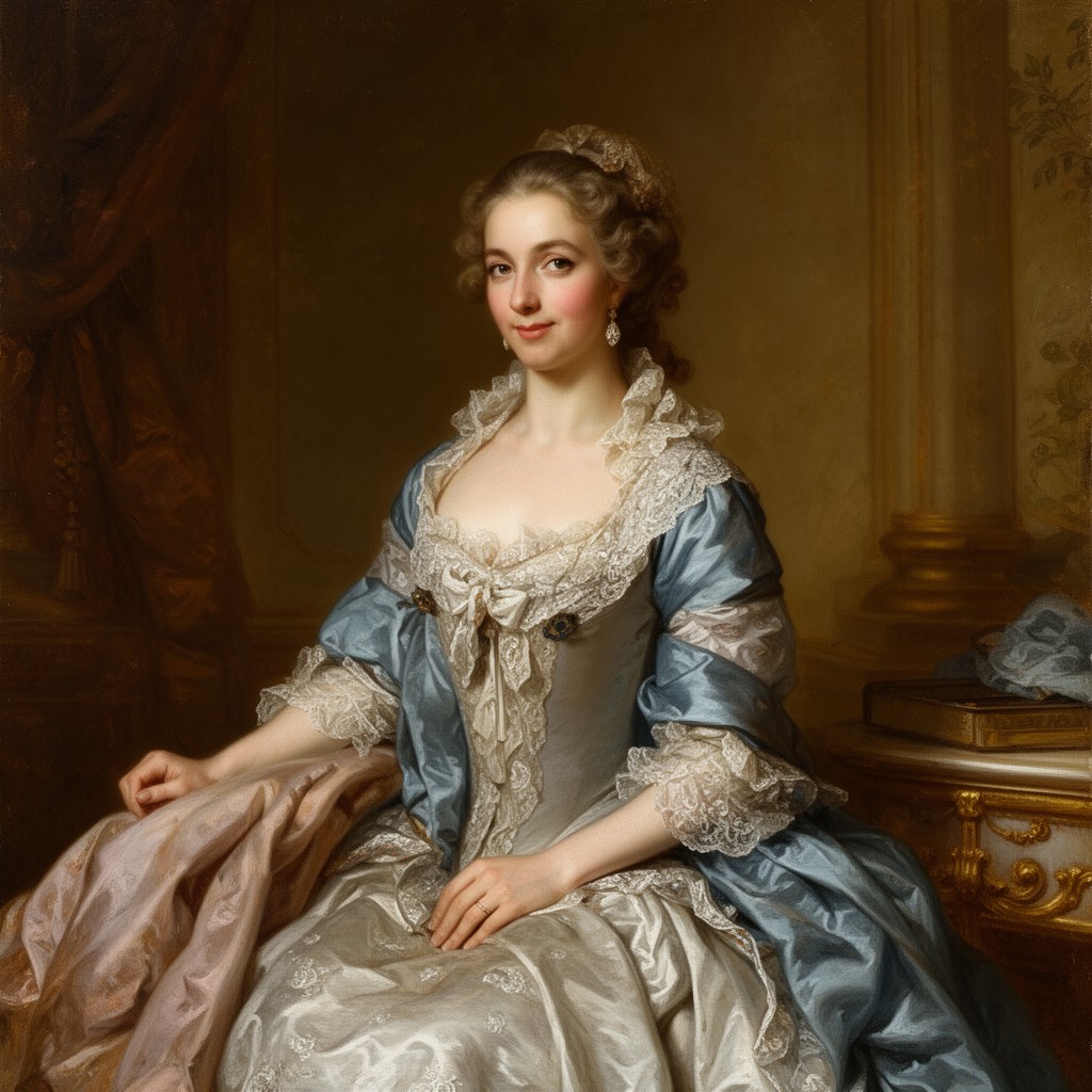 AI-generated illustration of Maria Amalia of Saxony