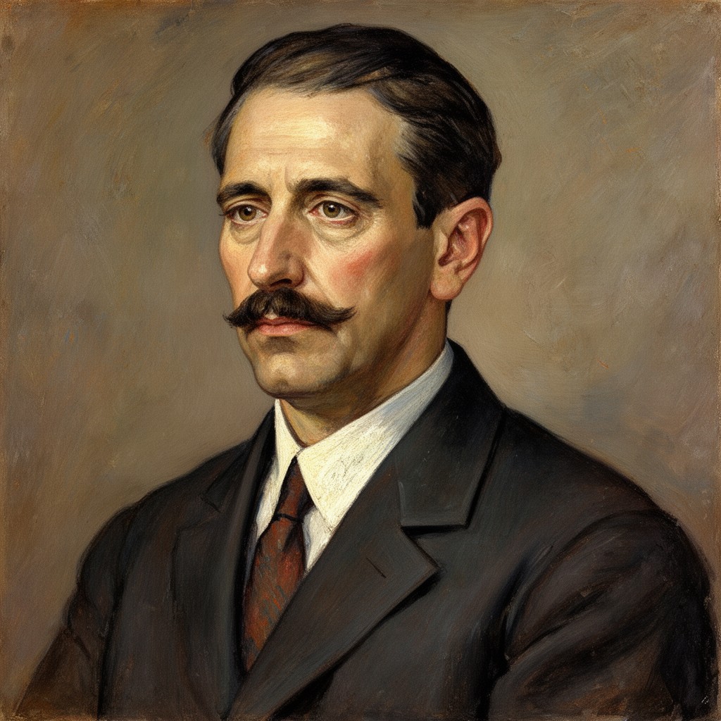 AI-generated illustration of Émile Schuffenecker