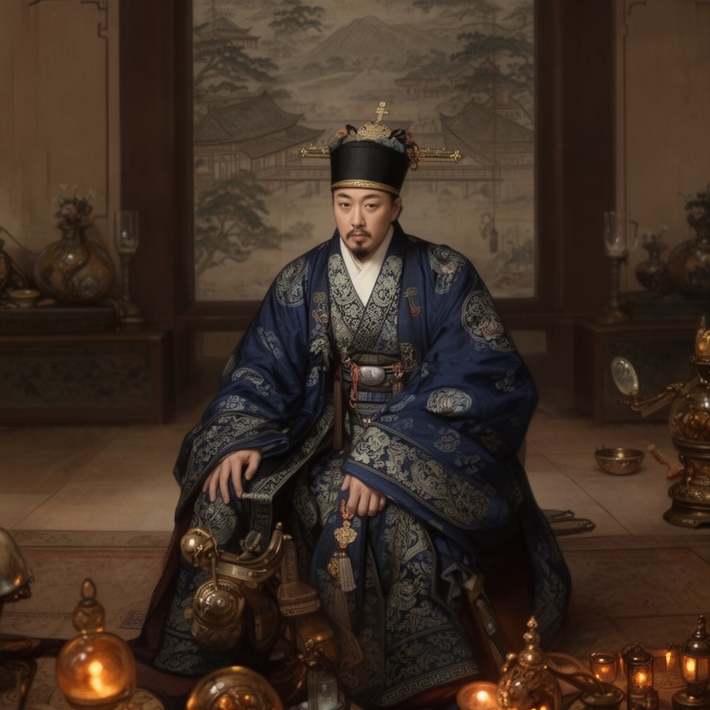 AI-generated illustration of Jianwen Emperor
