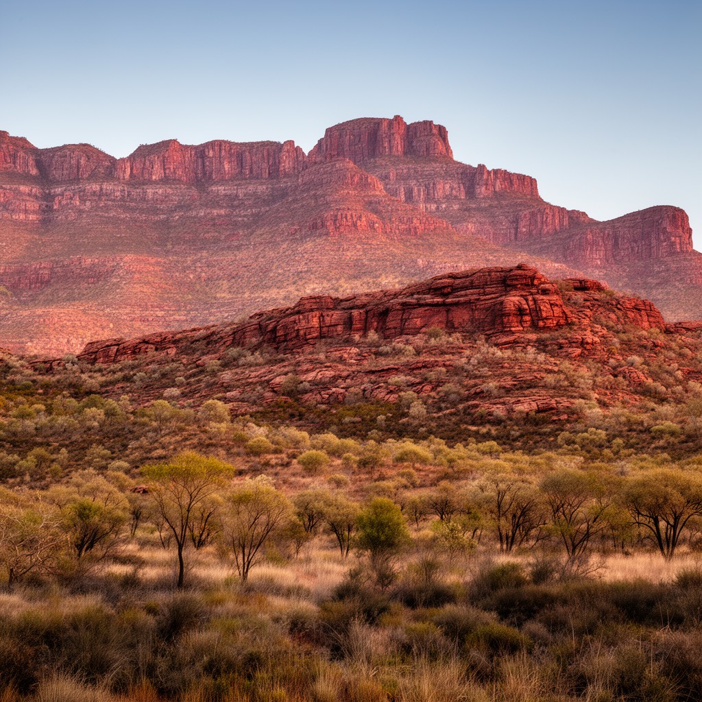 AI-generated illustration of MacDonnell Ranges