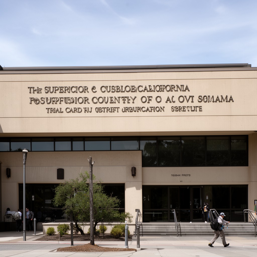 AI-generated illustration of Superior Court of California, County of Sonoma