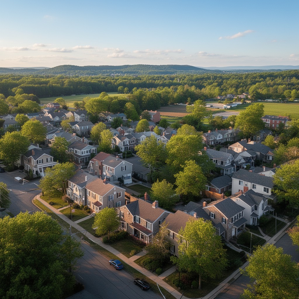 AI-generated illustration of Warminster, Pennsylvania