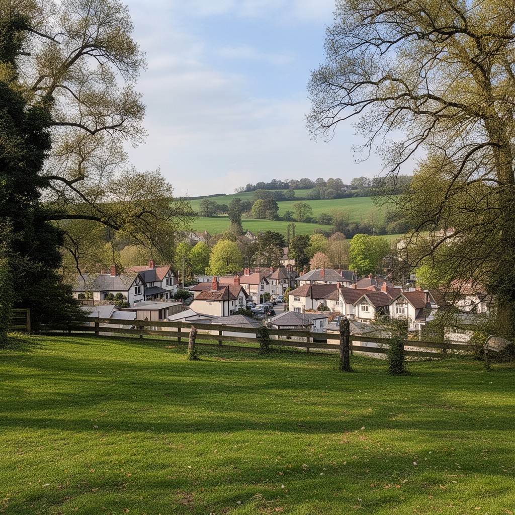 AI-generated illustration of West Byfleet