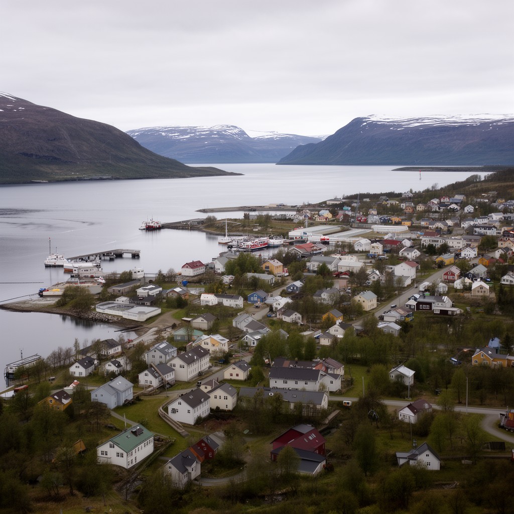 AI-generated illustration of Vadsø