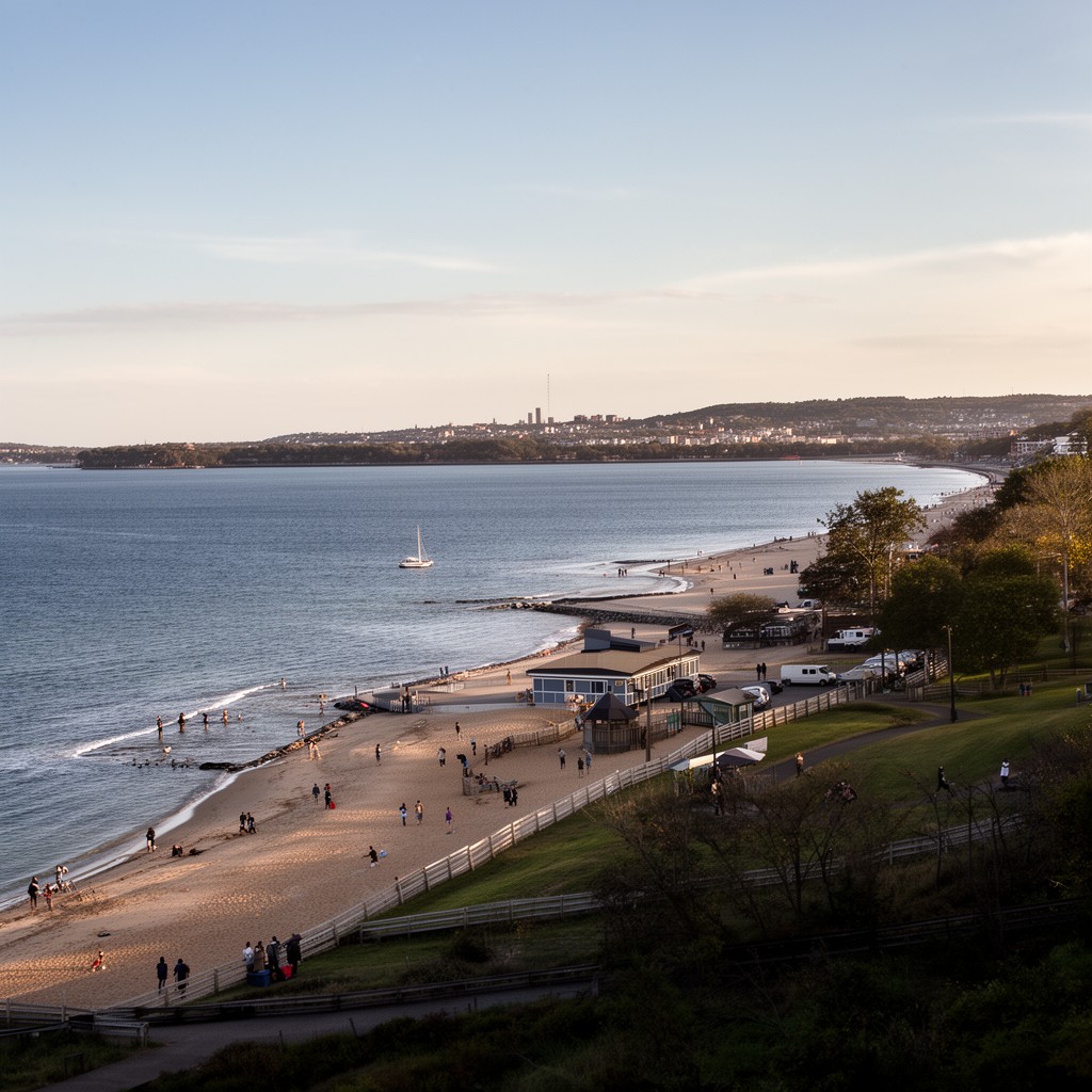 AI-generated illustration of Wollaston Beach