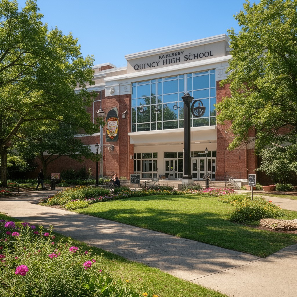 AI-generated illustration of Quincy High School
