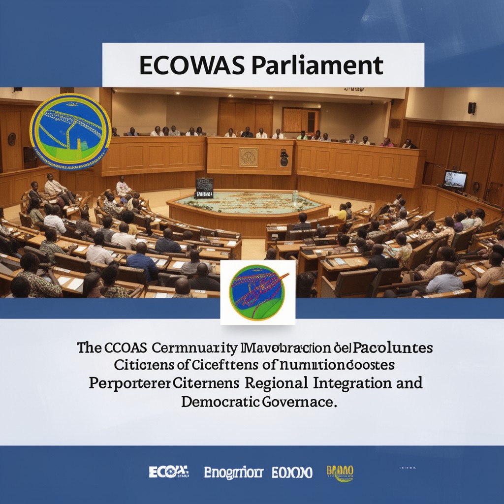 AI-generated illustration of ECOWAS Parliament