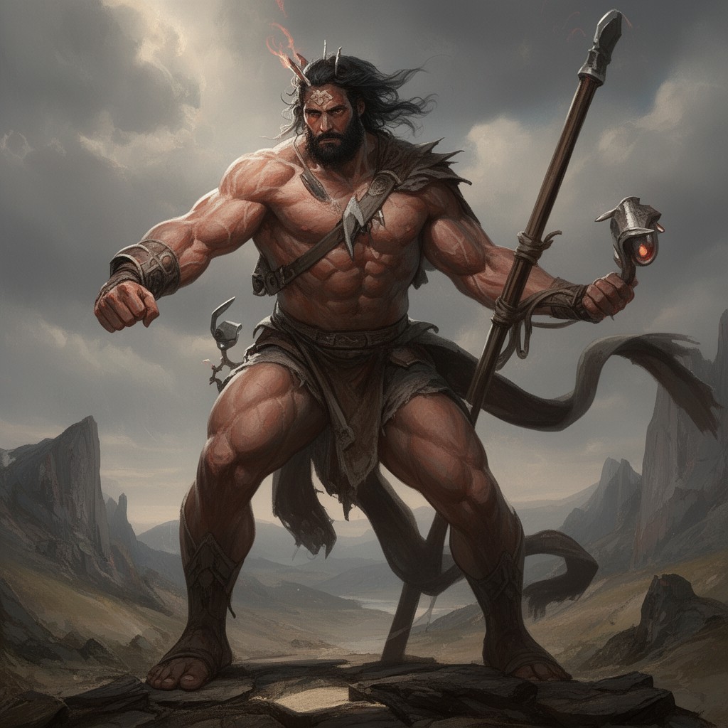 AI-generated illustration of Antaeus