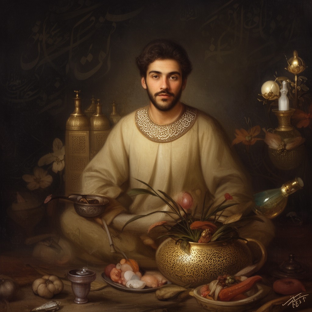 AI-generated illustration of Husayn ibn Ali
