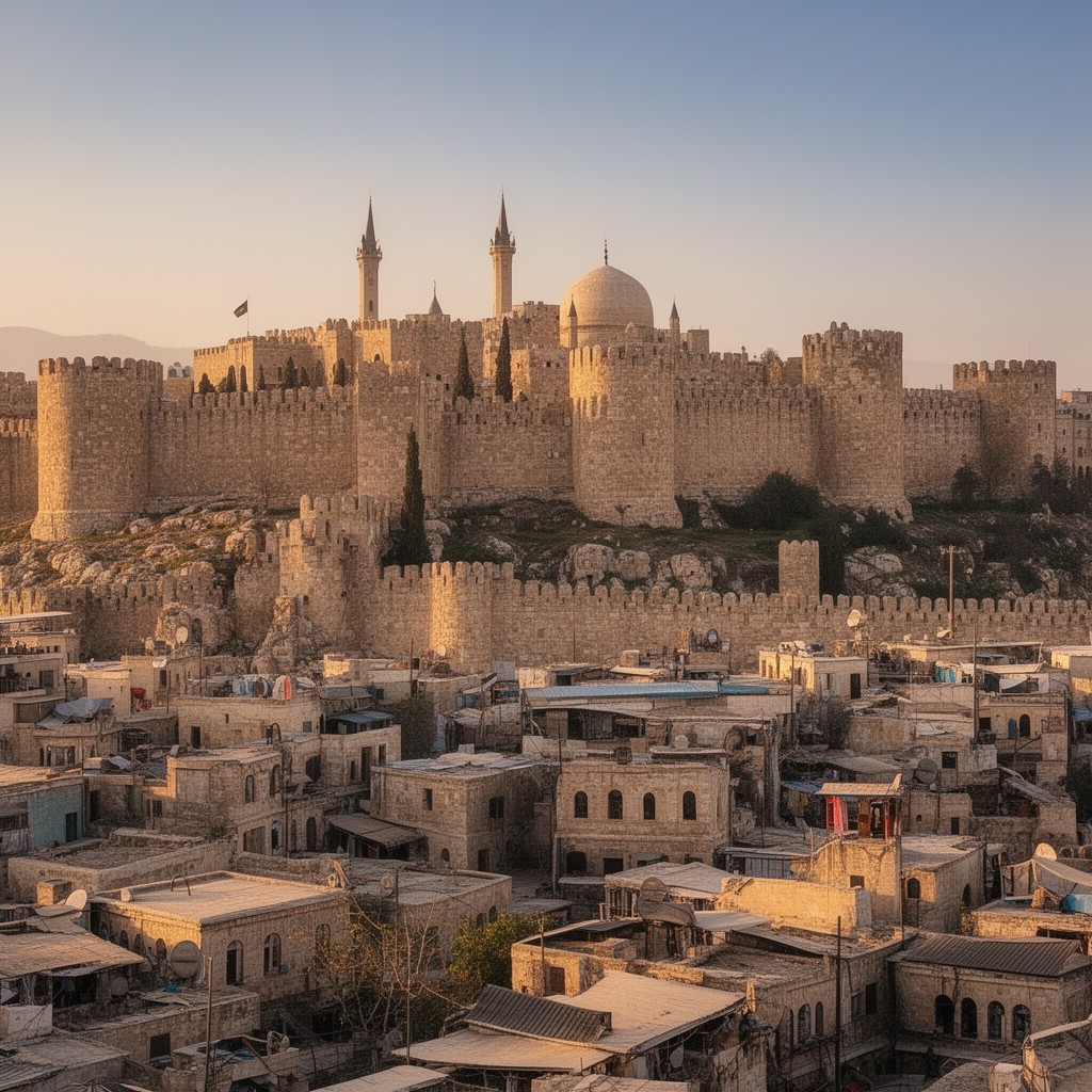 AI-generated illustration of Citadel of Damascus