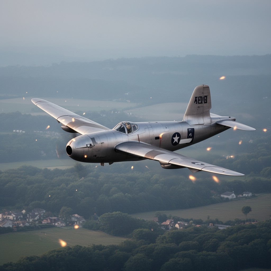 AI-generated illustration of Gloster Meteor