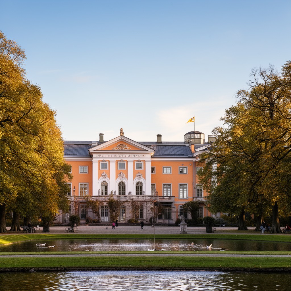 AI-generated illustration of Drottningholm Palace