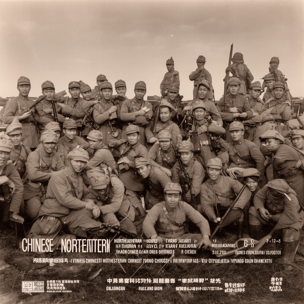 AI-generated illustration of Chinese Northeastern Army
