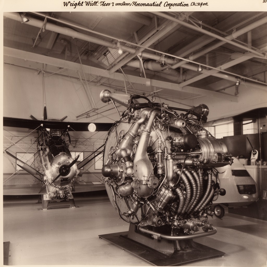 AI-generated illustration of Wright Aeronautical Corporation