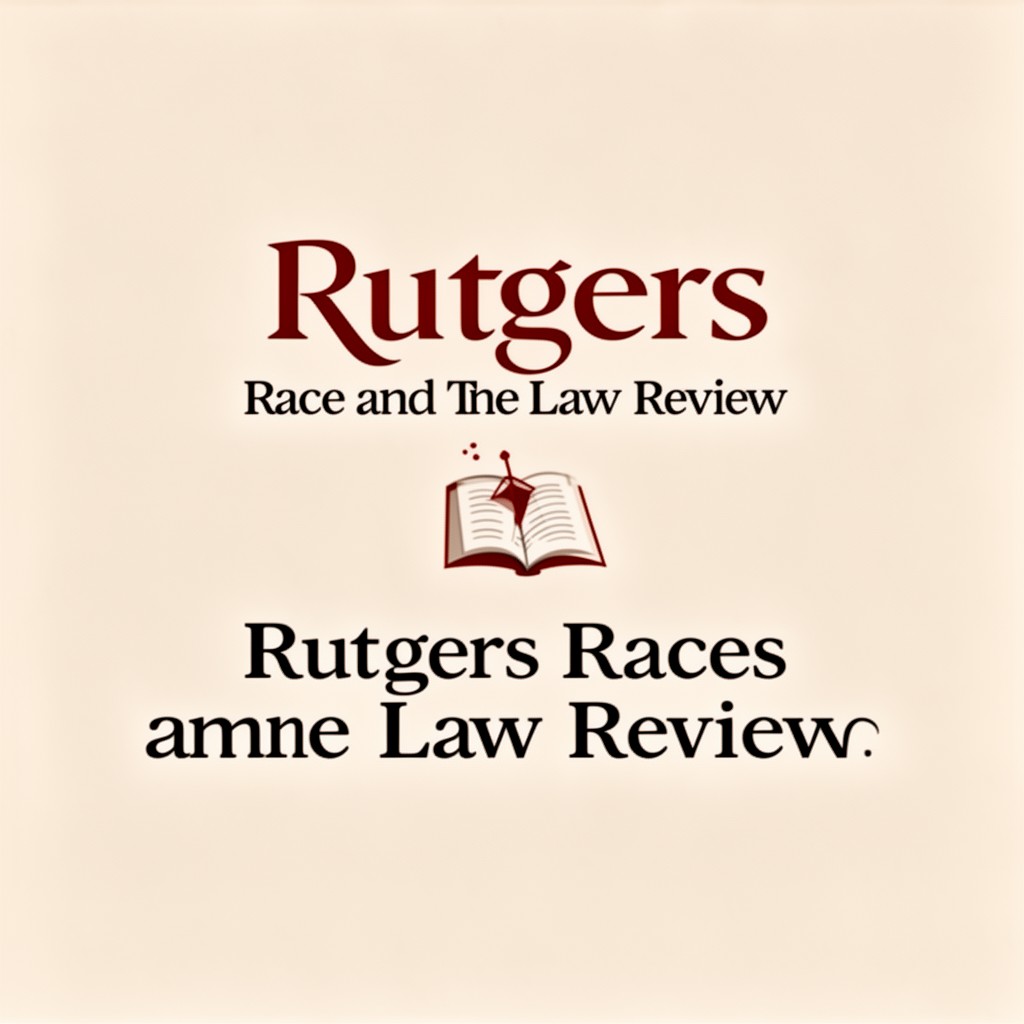 AI-generated illustration of Rutgers Race and the Law Review