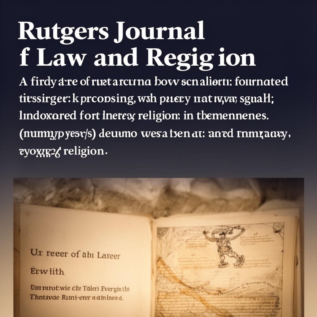 AI-generated illustration of Rutgers Journal of Law and Religion