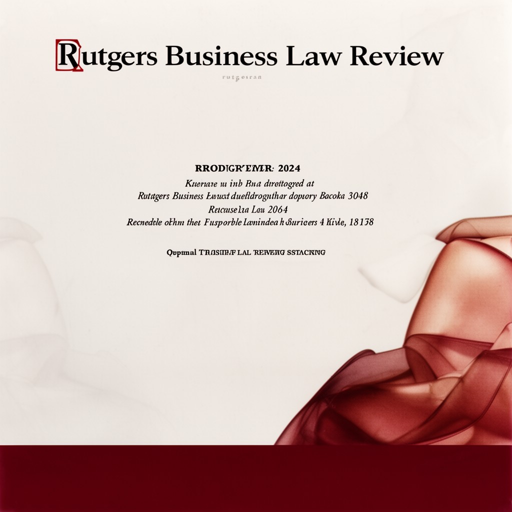 AI-generated illustration of Rutgers Business Law Review