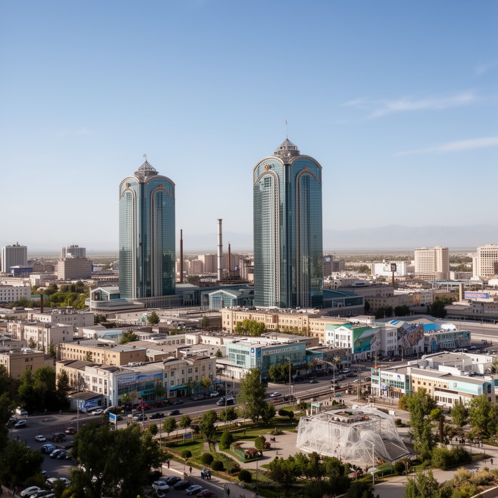 AI-generated illustration of Turkmenabat