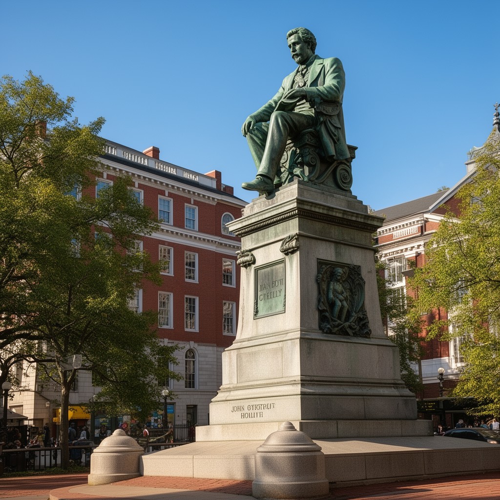 AI-generated illustration of Statue of John Boyle O'Reilly (Boston)