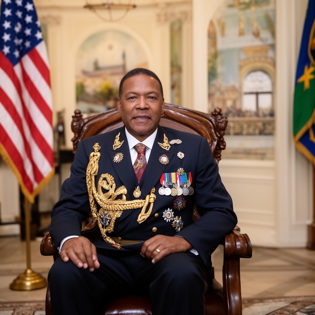 AI-generated illustration of Governor-General of Saint Kitts and Nevis