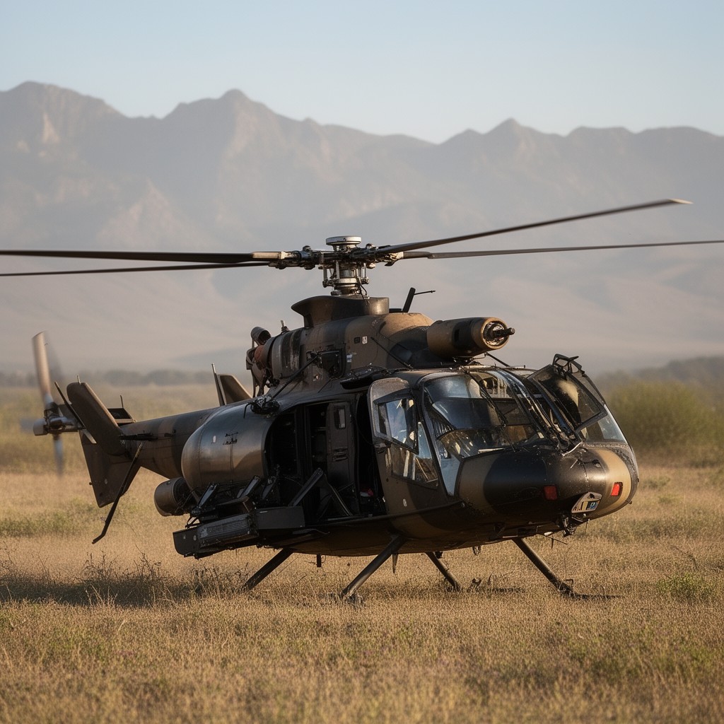 AI-generated illustration of Gazelle helicopter