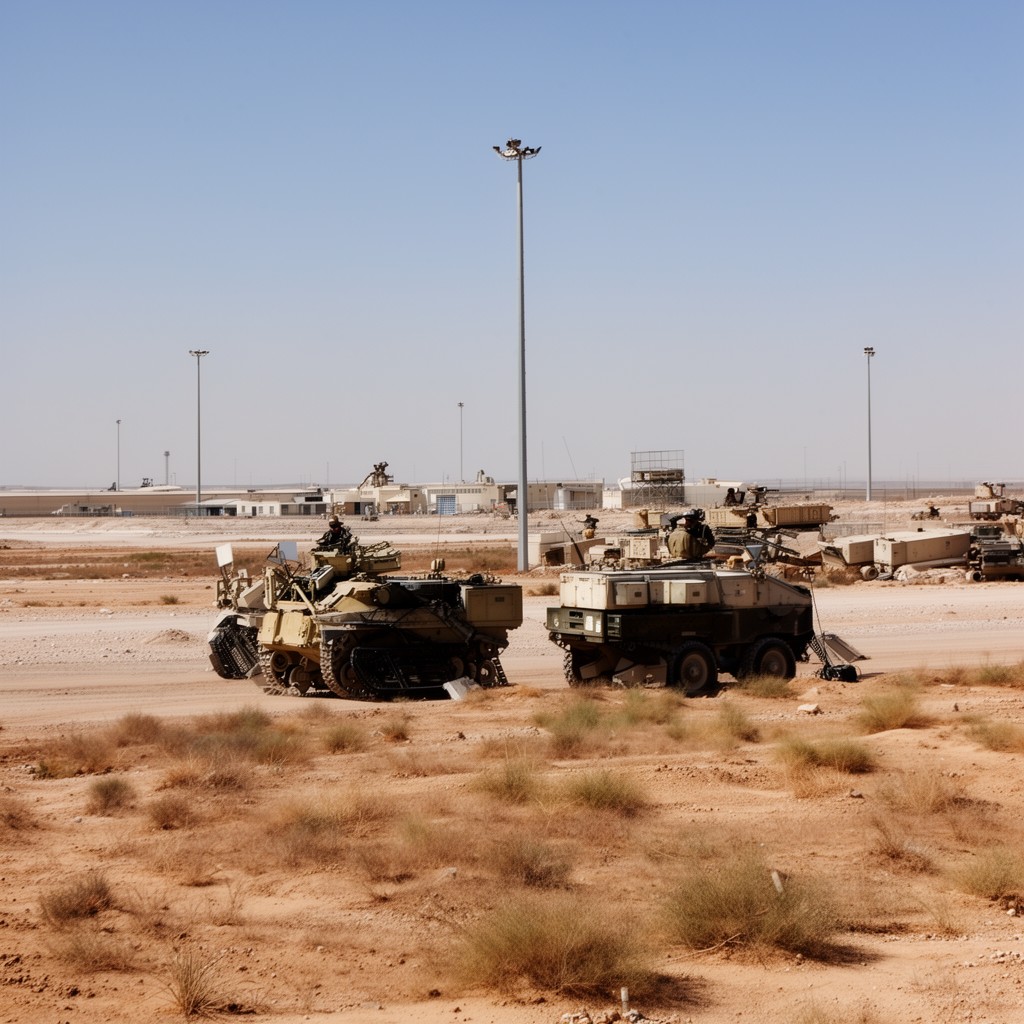 AI-generated illustration of Shaibah Logistics Base