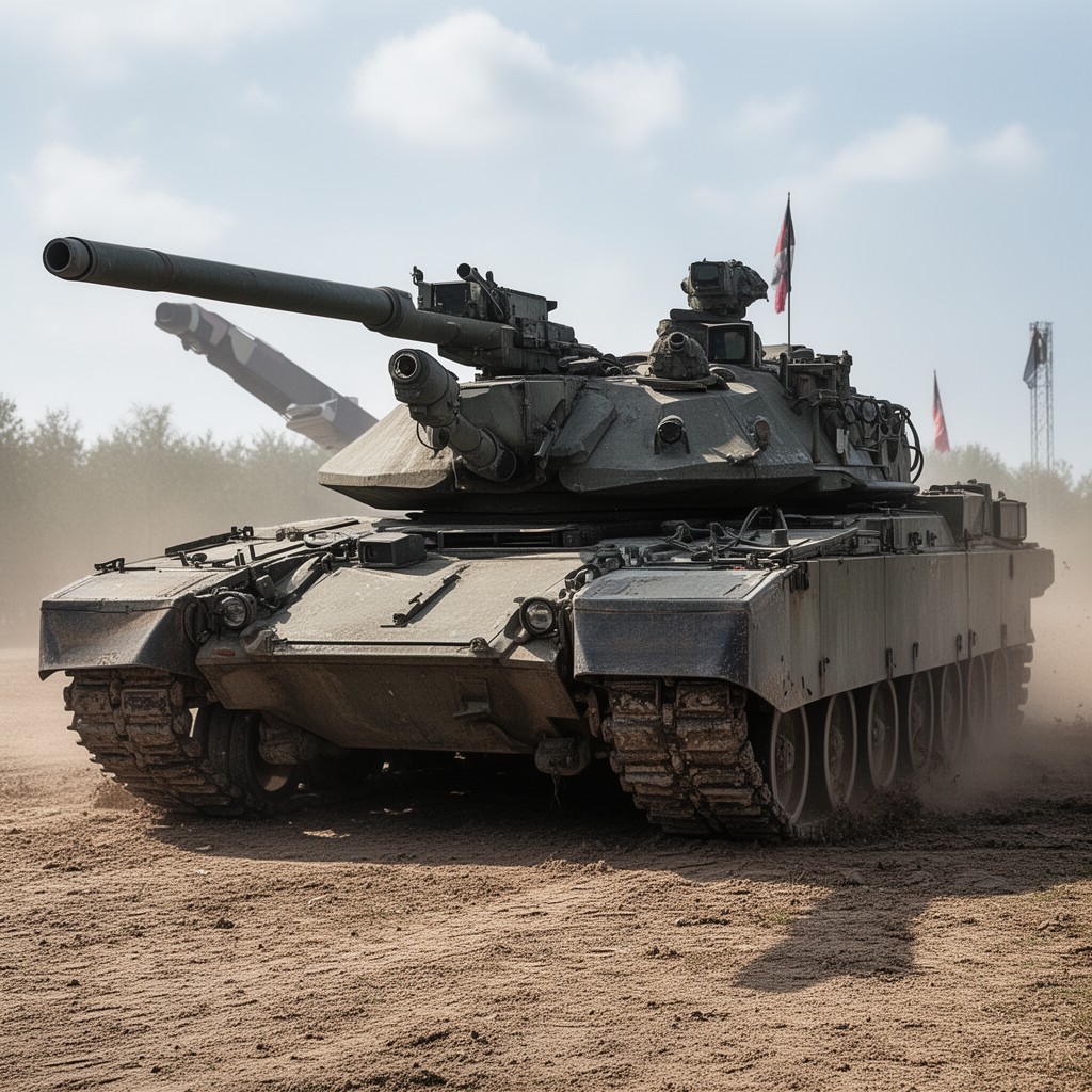 AI-generated illustration of M60 Patton tank