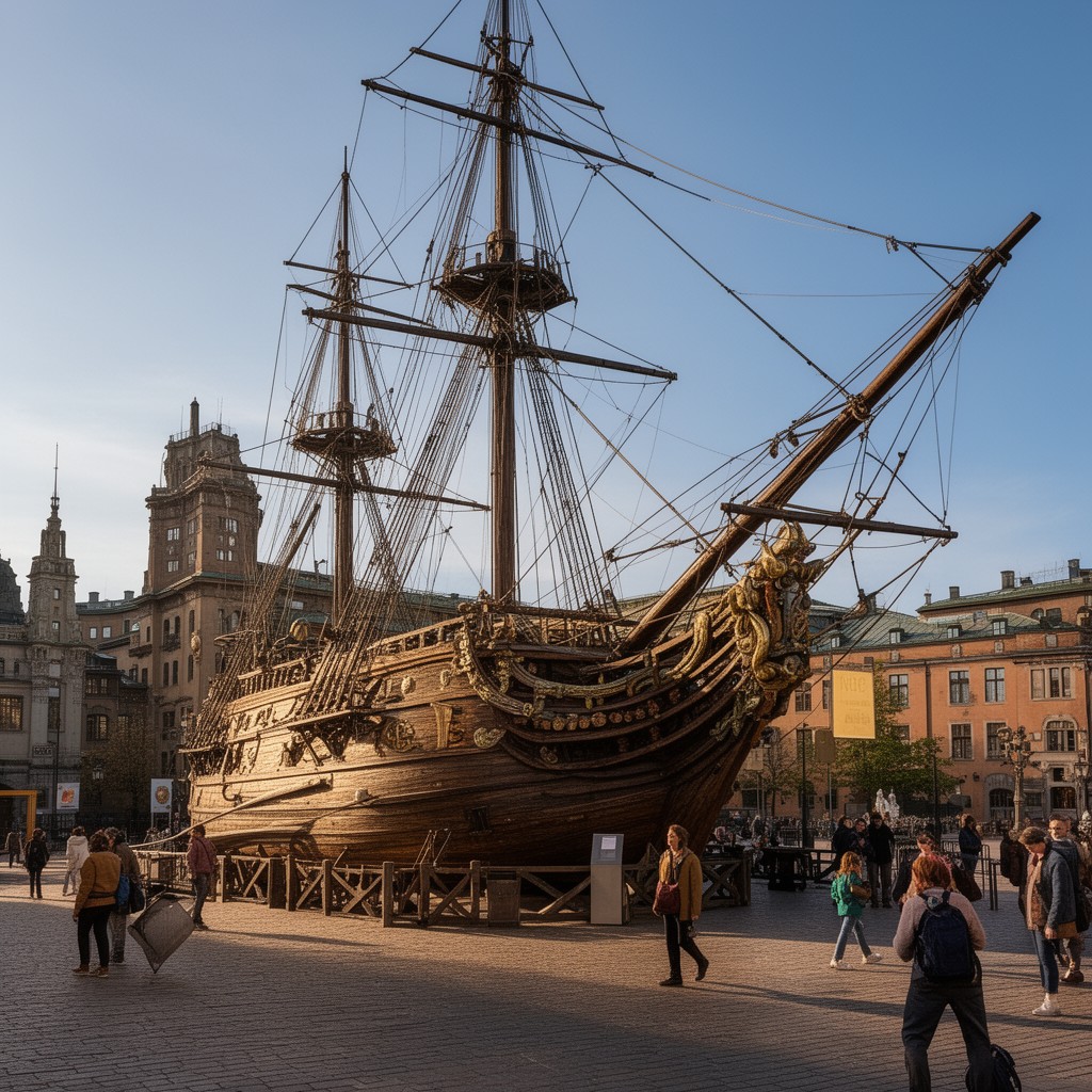 AI-generated illustration of Vasa Museum